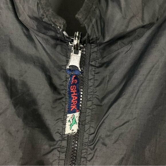 LE SHARK Vest Jacket L Reversible 2-IN-1 Windbreaker Waterproof Logo Black Grey - Picture 7 of 12